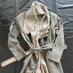 Vince Wrap Peacoat Leather Trim